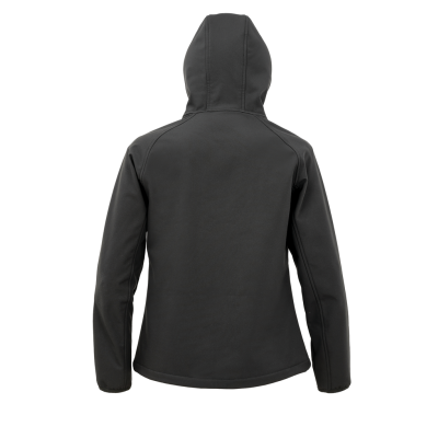 Ladies’ 3-layer recycled softshell jacket with hood